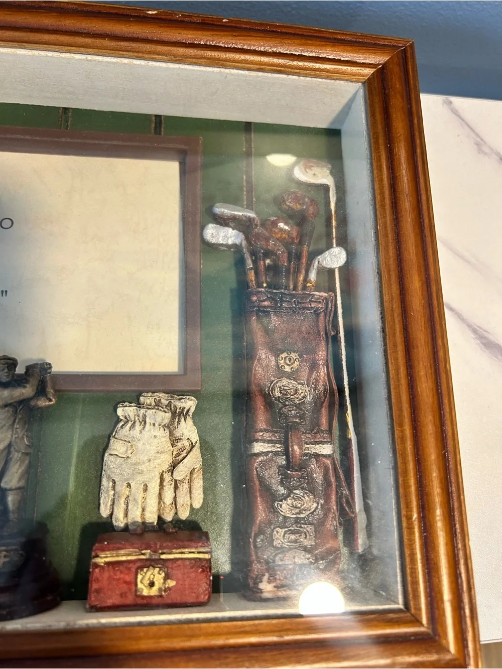 Classic Golf Shadow Box Picture Frame